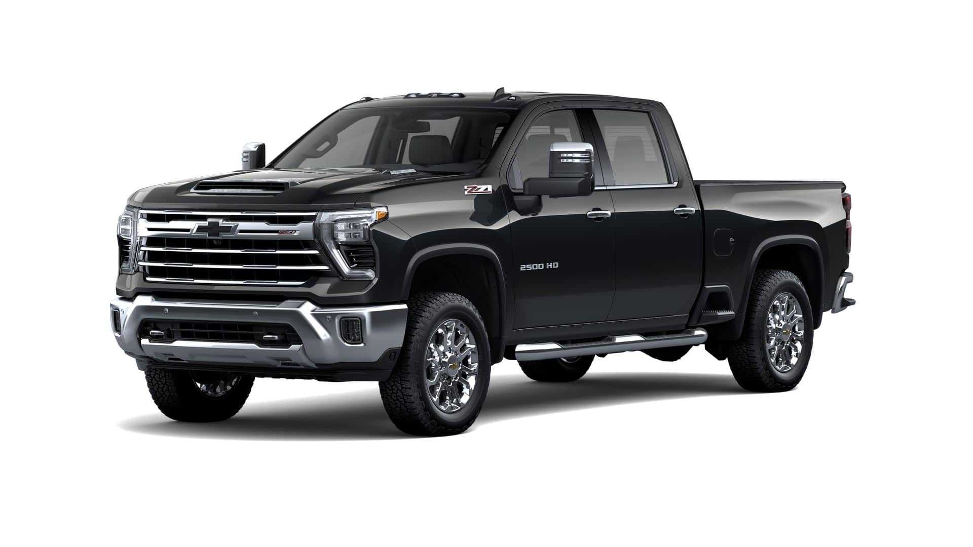 2026 Chevrolet Silverado 2500 HD LTZ in Black — front three-quarter view